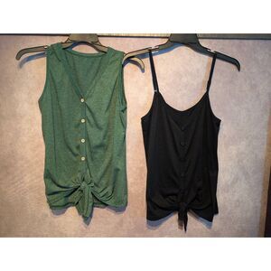 Tied front tank top bundle size large